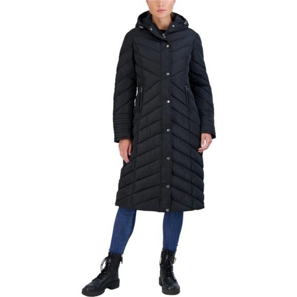 Women’s Winter Jacket – Long Length Quilted Maxi Puffer Parka Coat (S-3X)